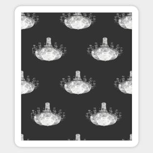 Chandelier Monochrome Sticker